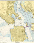 San Francisco Bay, CA Nautical Chart Scroll - Maritime Tribes USAScroll
