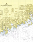 Stamford / Norwalk Nautical Chart Shower Curtain - Maritime Tribes USAShower Curtain