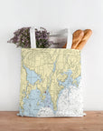 Norton, CT Nautical Chart Tote