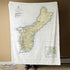 Island of Guam, Territory Vintage Nautical Chart Blanket