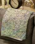 Warwick, New York Topographical Map Blanket - Maritime Tribes USABlanket